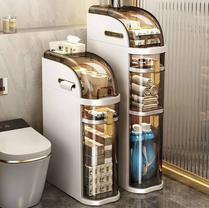 منظم الحمام 4 طوابق – الترتيب الذكي للمساحات الصغيرة